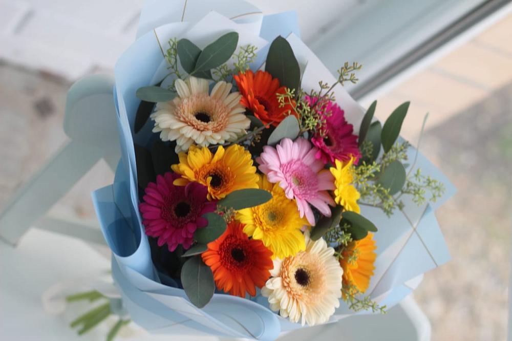 Букет цветов из: Герберы в Нарзанном