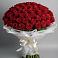 Букет 101 Красная роза Блэк Мэджик в Нарзанном