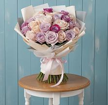 Букет цветов из:  Розы #REPLACE_PRED# Нарзанном