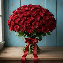 Букет Красные розы Блэк Меджик в Нарзанном
