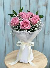 Букет цветов из:  Розы #REPLACE_PRED# Нарзанном