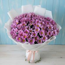 Букет цветов из:  Хризантемы #REPLACE_PRED# Нарзанном