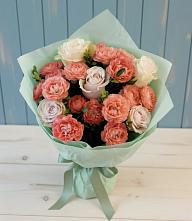Букет цветов из:  Розы #REPLACE_PRED# Нарзанном