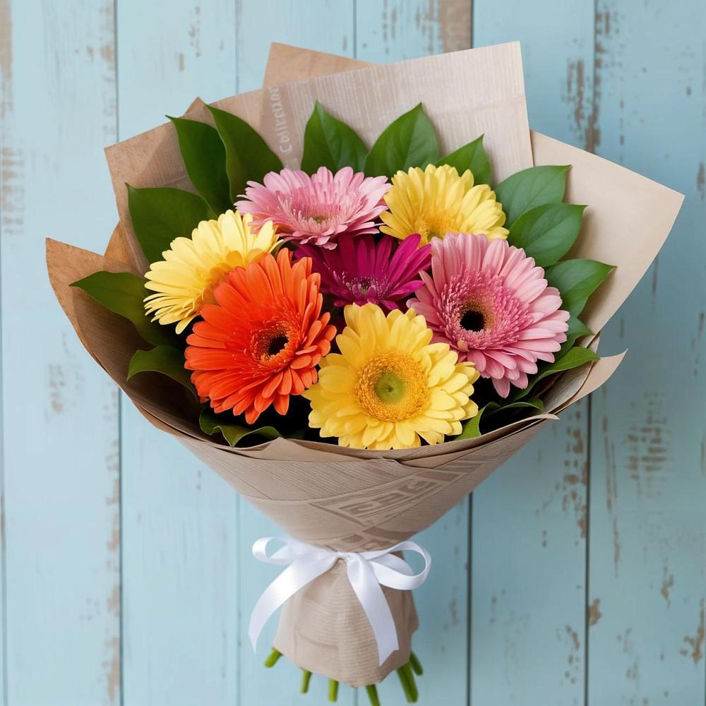 Букет цветов из: Герберы в Нарзанном