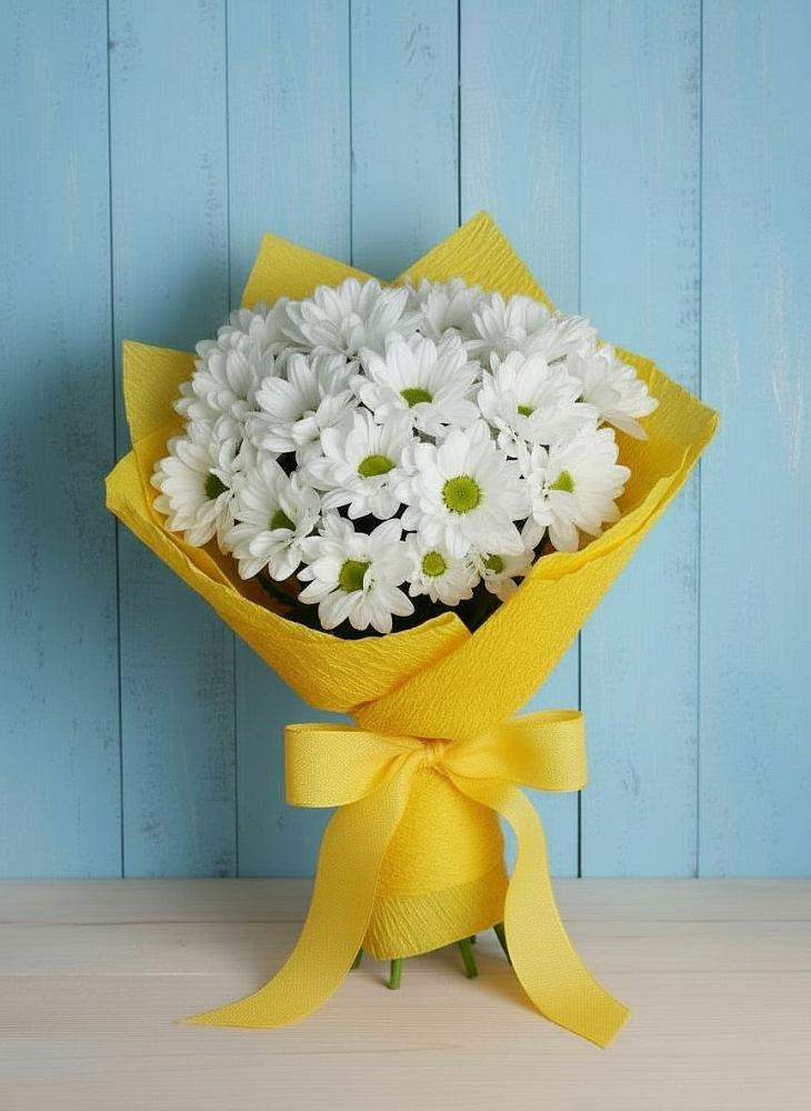 Букет цветов из: Хризантемы в Нарзанном