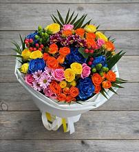 Букет цветов из:  Розы и Хризантемы в Нарзанном