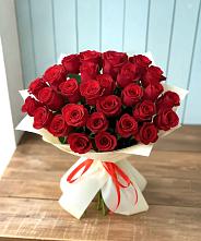 Букет 29 Красных роз #REPLACE_PRED# Нарзанном