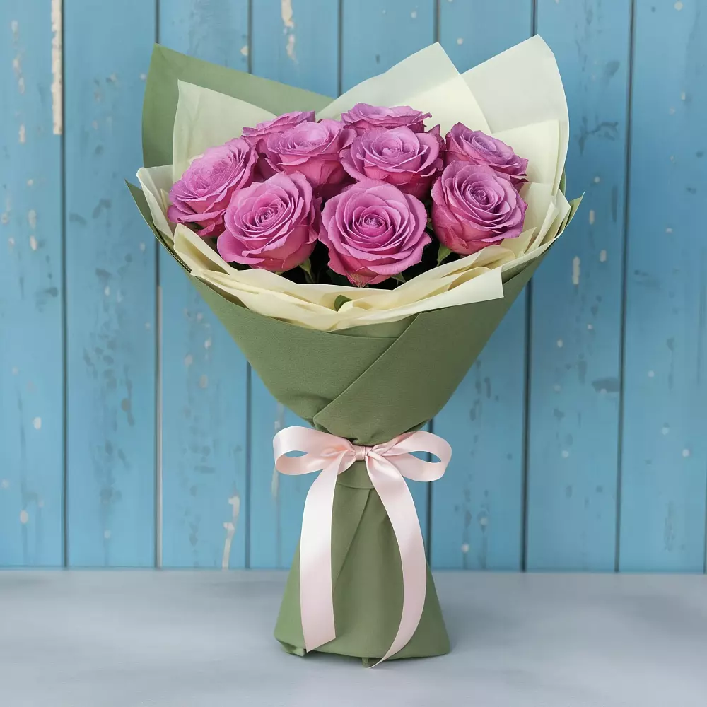 Букет Розы Фёрст Леди в Нарзанном