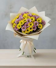 Букет цветов из:  Хризантемы в Нарзанном