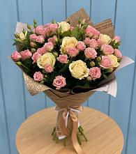Букет цветов из:  Розы #REPLACE_PRED# Нарзанном