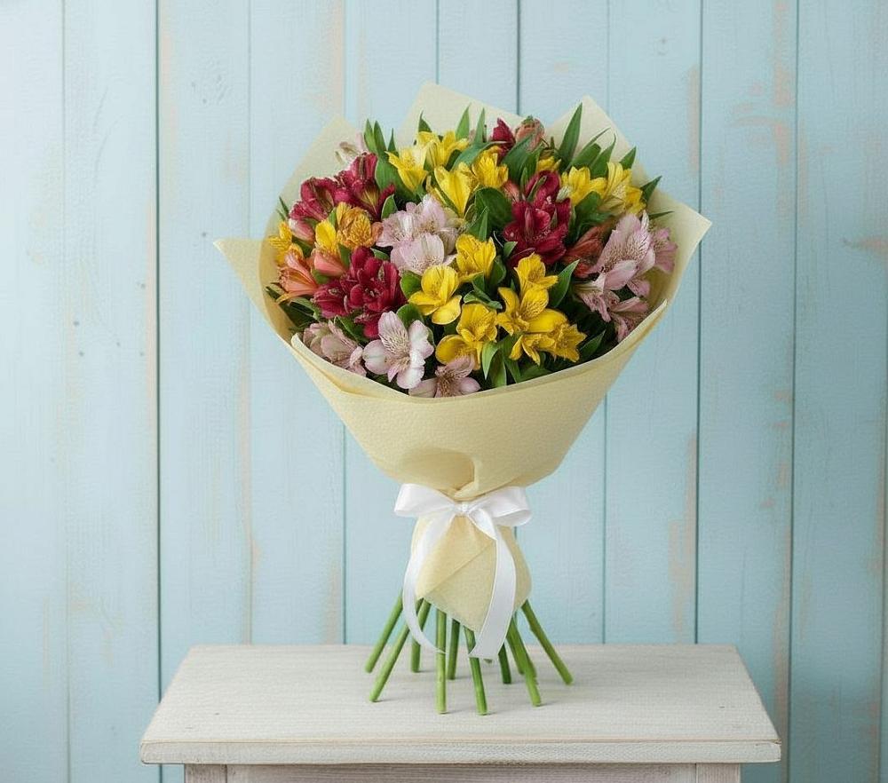 Букет цветов из: Альстромерии в Нарзанном