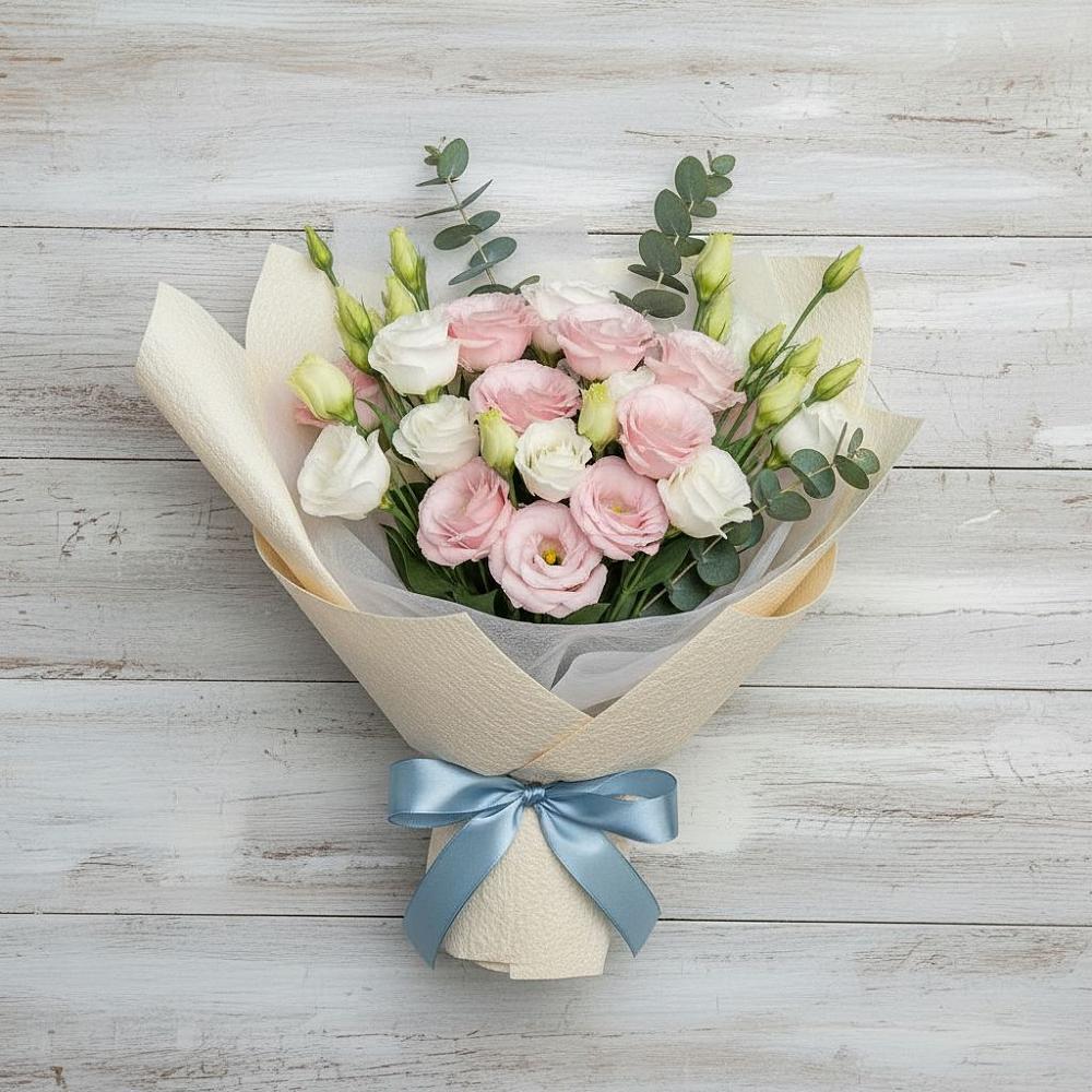 Букет цветов из: Лизиантусы в Нарзанном